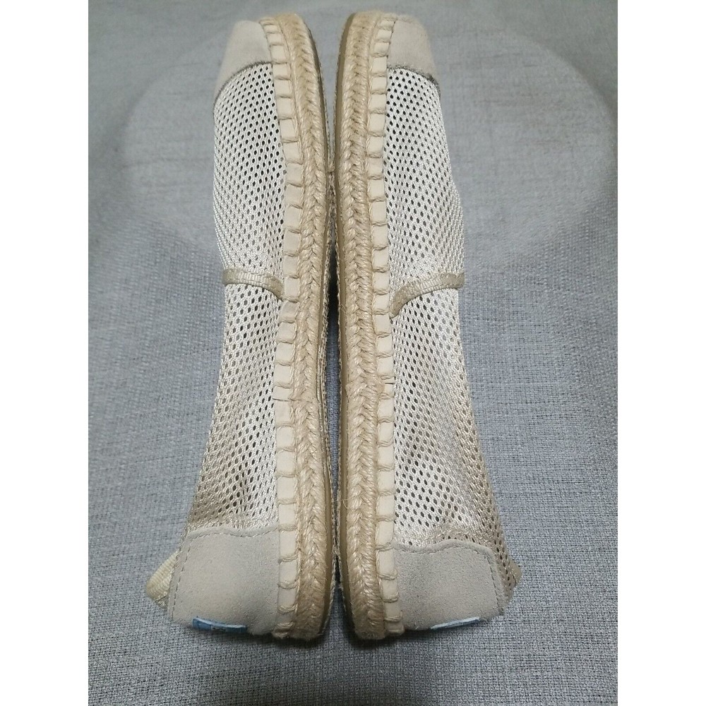 TOMS Alpargata Rope Espadrille Slip On Suede Mesh Womens Size 9 Flats Beige - Picture 12 of 16